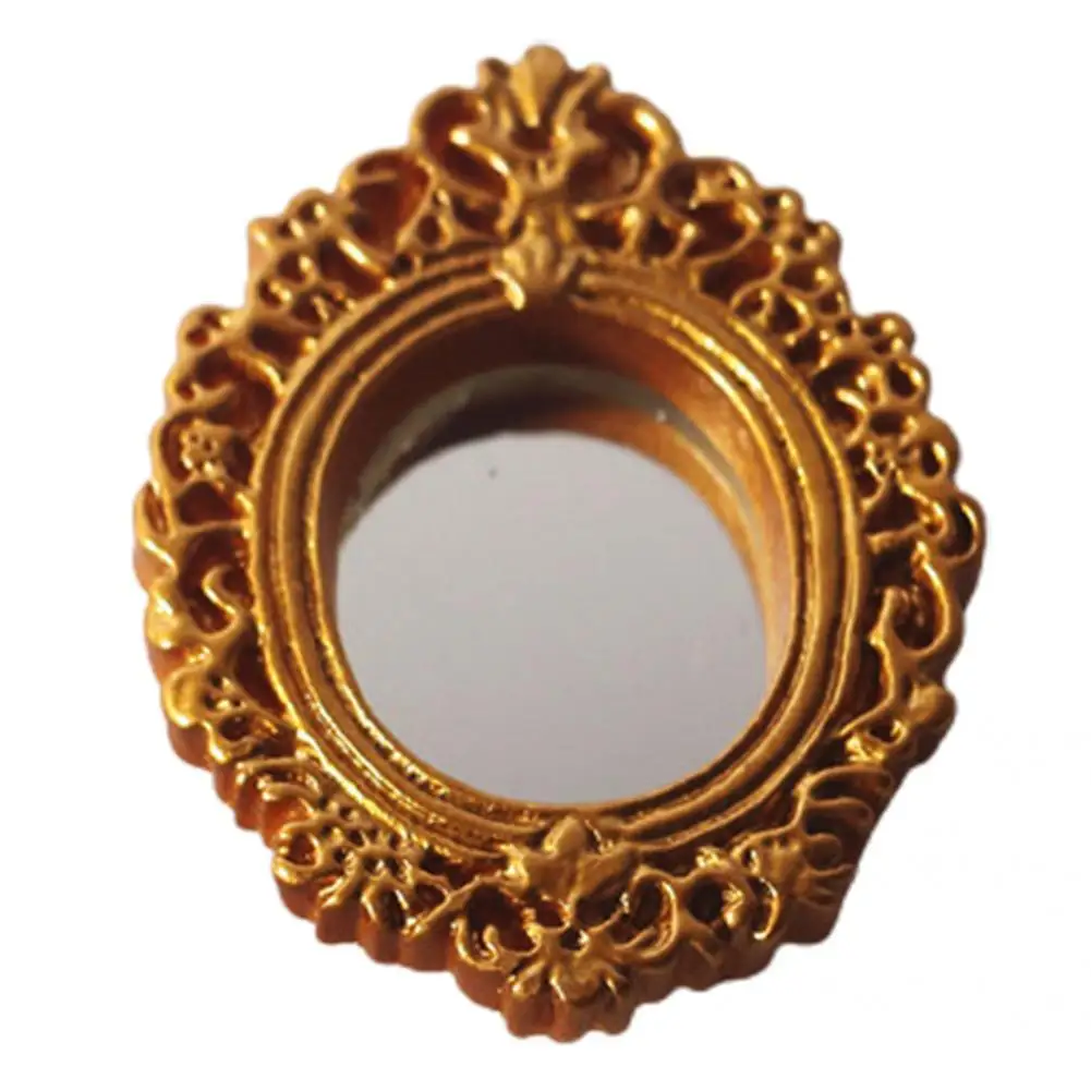 Овальное мини-зеркало для украшения кукольного домика с имитацией хорошего качества 
Овальное мини-зеркало для украшения кукольного домика с имитацией хорошего качества