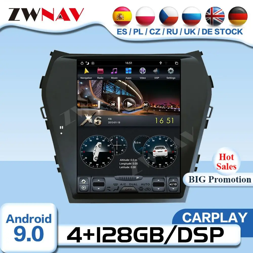 Tesla Screen Android Video Player For Hyundai Santa Fe ix45 2013 2014 2015 2016 2017 2018 Radio Receiver Audio Stereo Head Unit
Tesla Screen Android Video Player For Hyundai Santa Fe ix45 2013 2014 2015 2016 2017 2018 Radio Receiver Audio Stereo Head Unit