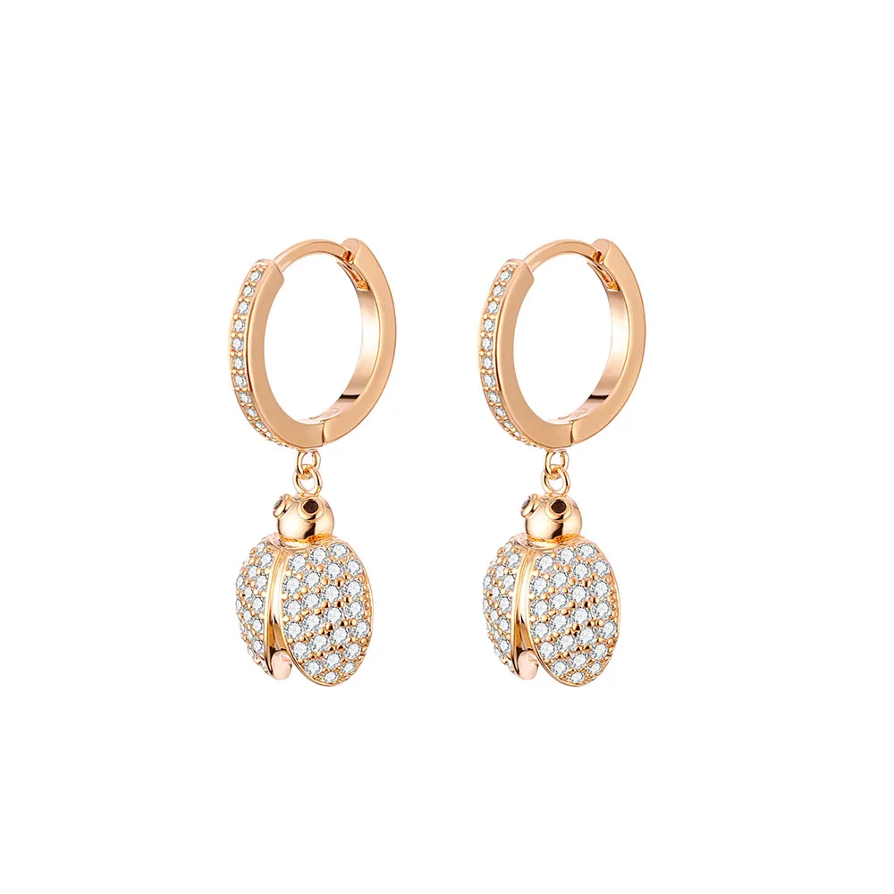 2020 New CZ Zircon Cute Beetle Dorp Eearrings For Woman Rose Gold Silvery Earrings Female Girl Gift Fashion Jewelry Wholesale 
2020 New CZ Zircon Cute Beetle Dorp Eearrings For Woman Rose Gold Silvery Earrings Female Girl Gift Fashion Jewelry Wholesale