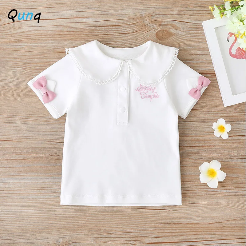 Summer Girls T-shirts 2021 New Pink Bow Cute White Color Kids Top Clothes for 1 2 3 4 Year Baby Girl Toddler Children Shirts
Summer Girls T-shirts 2021 New Pink Bow Cute White Color Kids Top Clothes for 1 2 3 4 Year Baby Girl Toddler Children Shirts