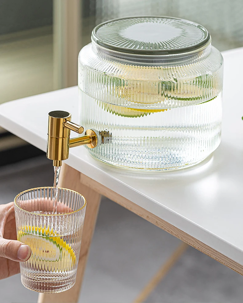 BFE Cold Water Appliance Glass Barrel With Tap Ceramic Lid 2.8L Large Capacity Lemon Fruit Juice Water Tank Pitcher Teapot
BFE Cold Water Appliance Glass Barrel With Tap Ceramic Lid 2.8L Large Capacity Lemon Fruit Juice Water Tank Pitcher Teapot