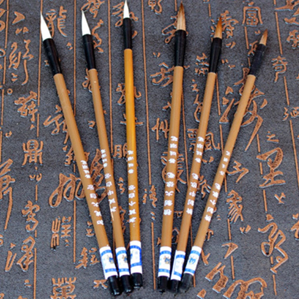 White Clouds Wolf's Hair/Sheep's Hair Writing Brush Pen Middle School Students Calligraphy Practice Brush Bamboo S,M,L
White Clouds Wolf's Hair/Sheep's Hair Writing Brush Pen Middle School Students Calligraphy Practice Brush Bamboo S,M,L