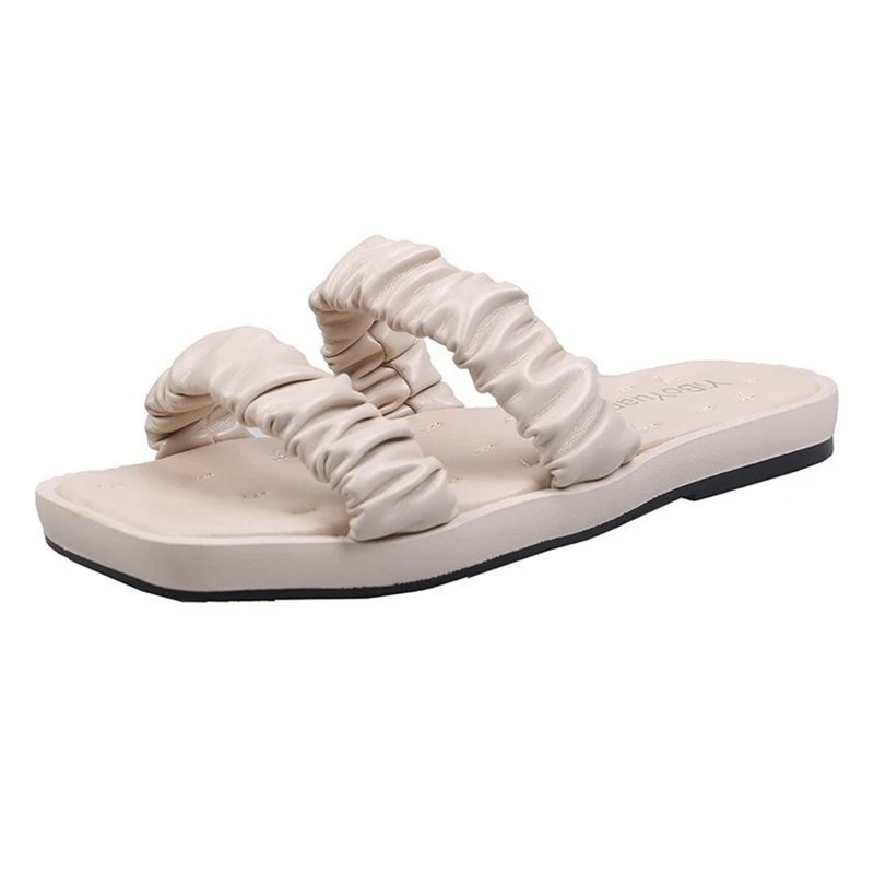 Shoes Woman 2021 Female Slippers Platform Square Toe Luxury Slides New Beach Designer Summer Flat Basic Rome PU Rubber Shoes Sli
Shoes Woman 2021 Female Slippers Platform Square Toe Luxury Slides New Beach Designer Summer Flat Basic Rome PU Rubber Shoes Sli