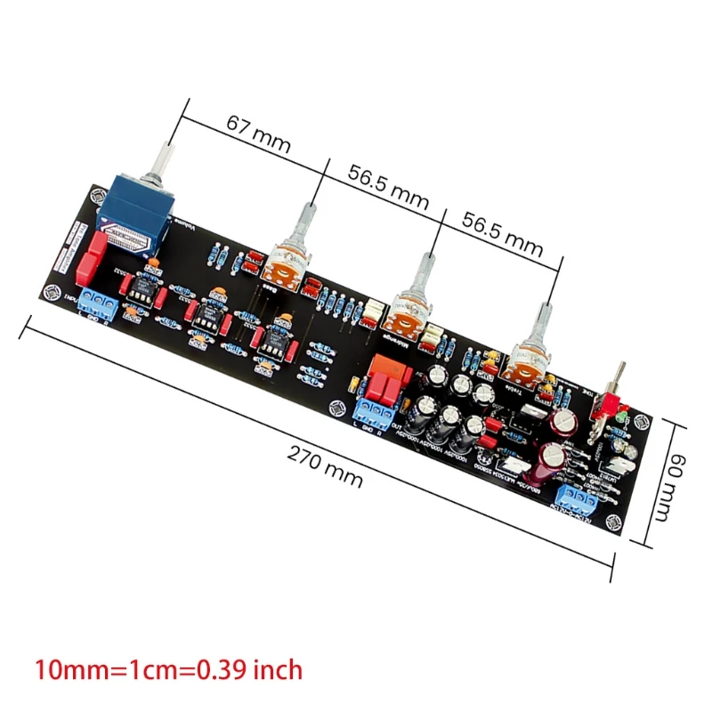JRC5532 Preamp Amplifier Audio Tone Control Preamplifier Board Preamplificador with Treble Bass Volume Adjustment 
JRC5532 Preamp Amplifier Audio Tone Control Preamplifier Board Preamplificador with Treble Bass Volume Adjustment