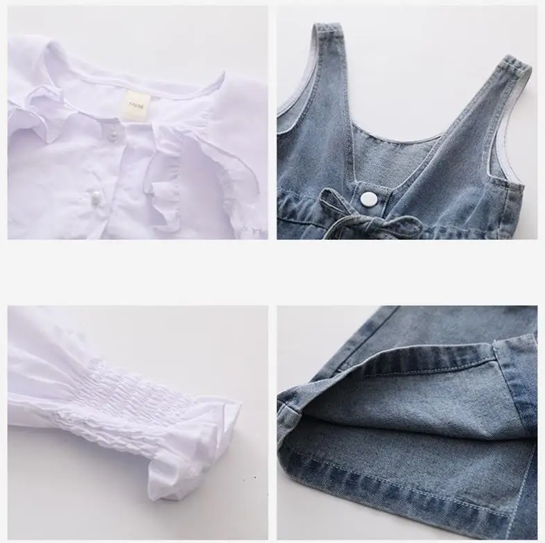 3-14 Years Teenage Girls Clothing Set 2020 Autumn Fashion Back To School White Blouse+Denim Overall 2PCS Children Clothes Outfit
3-14 Years Teenage Girls Clothing Set 2020 Autumn Fashion Back To School White Blouse+Denim Overall 2PCS Children Clothes Outfit
