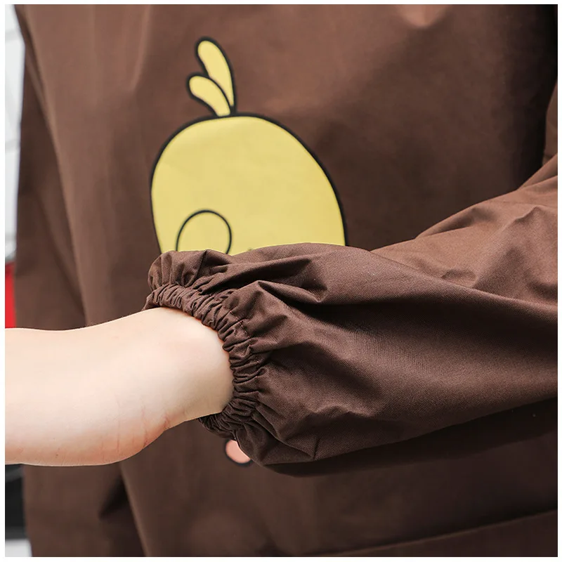 Waterproof hooded adult long-sleeved apron kitchen home dining room anti-fouling work clothes
Waterproof hooded adult long-sleeved apron kitchen home dining room anti-fouling work clothes