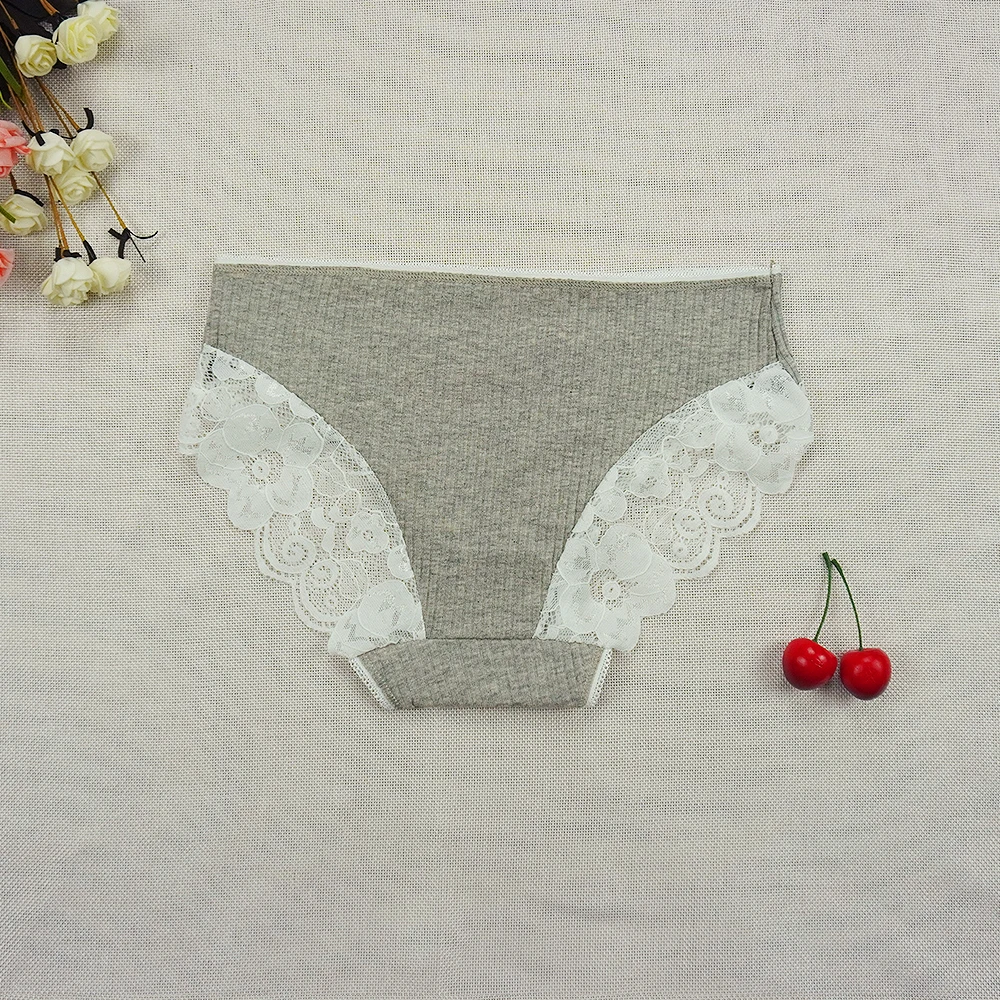IXueJie Lingerie Femme Threaded Cotton Panties Pure Color Lace Edge Bowknot Pure Color Cute Underwear Women Solid Briefs
IXueJie Lingerie Femme Threaded Cotton Panties Pure Color Lace Edge Bowknot Pure Color Cute Underwear Women Solid Briefs