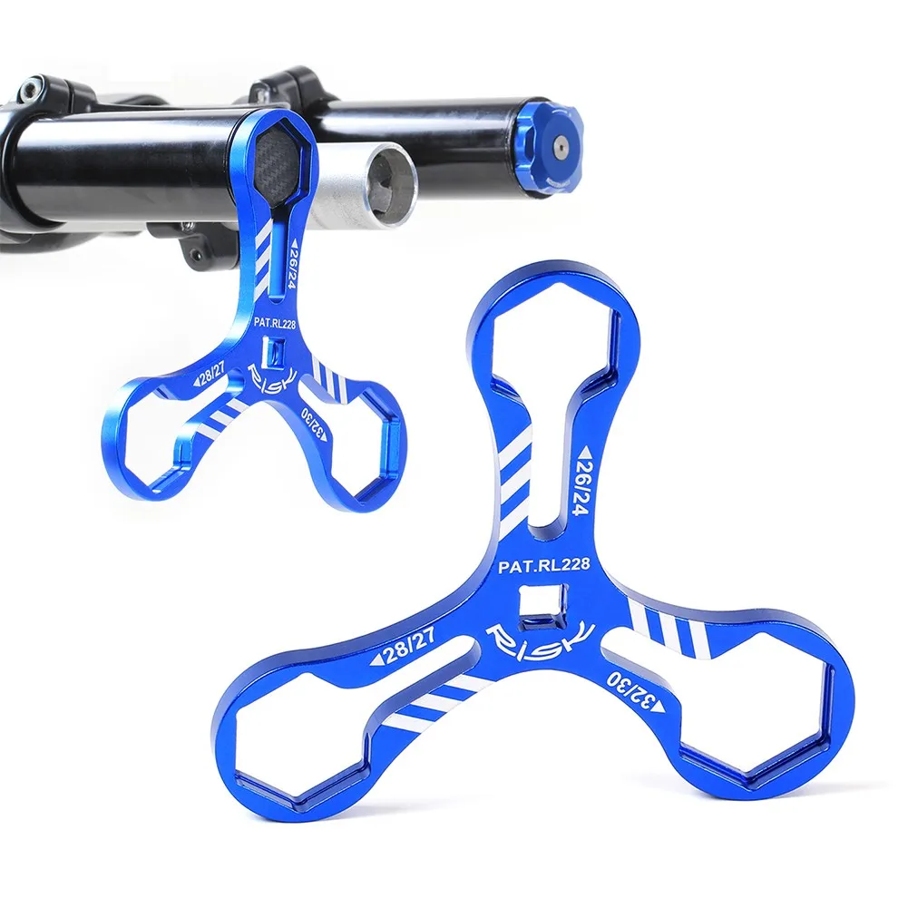 RISK MTB Bike Front Fork Shoulder Cover Wrench 24 26 27 28 30 32mm Removal Tool Durable Adjustment Knob Bikes Accessories
RISK MTB Bike Front Fork Shoulder Cover Wrench 24 26 27 28 30 32mm Removal Tool Durable Adjustment Knob Bikes Accessories
