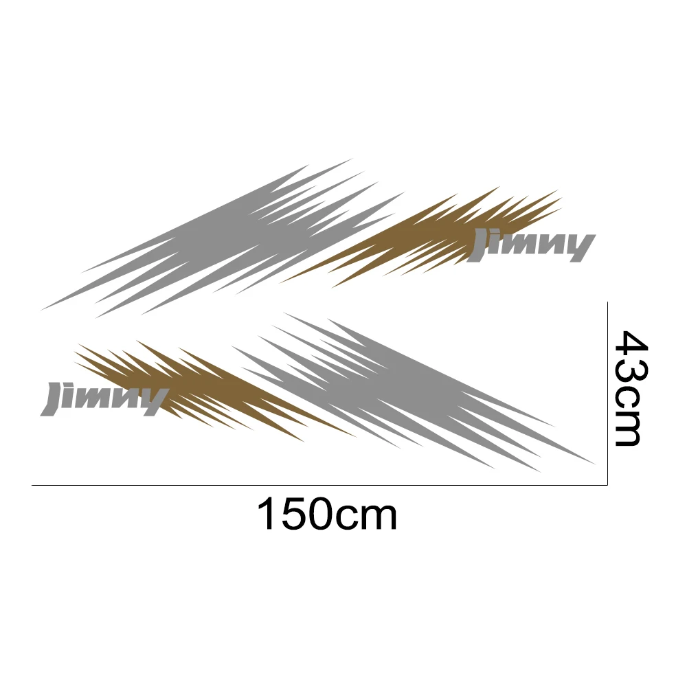 2PCS Car Styling Side Body Stickers PVC Vinyl Film for SUZUKI JIMNY Auto Waterproof Decals Decoration Car Tuning Accessories
2PCS Car Styling Side Body Stickers PVC Vinyl Film for SUZUKI JIMNY Auto Waterproof Decals Decoration Car Tuning Accessories