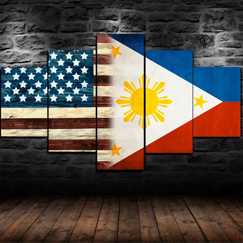 5 Panel American philippine Flag Poster Modular Paintings HD Prints Posters Canvas Wall Art Pictures For Living Room Home Decor
5 Panel American philippine Flag Poster Modular Paintings HD Prints Posters Canvas Wall Art Pictures For Living Room Home Decor