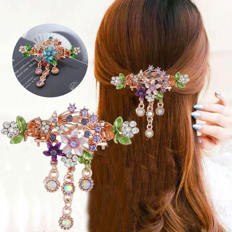 Explosive Retro Hair Accessories Hairpin Boutique Painted Flowers Side Crab Clip Headdress
Explosive Retro Hair Accessories Hairpin Boutique Painted Flowers Side Crab Clip Headdress