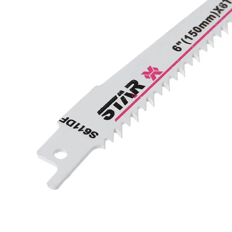 High Carbon Steel/Bi-Metal S611DF 150mm 6" Reciprocating Saw Blade Effective For Cutting Wood Woodworking 
High Carbon Steel/Bi-Metal S611DF 150mm 6" Reciprocating Saw Blade Effective For Cutting Wood Woodworking
