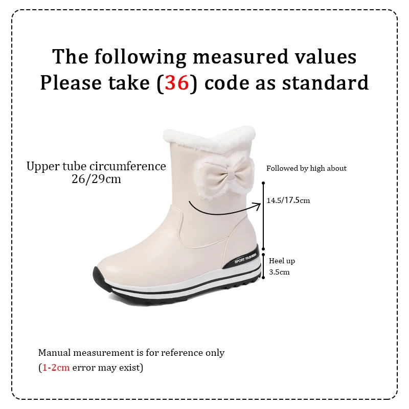 Women Mid Calf Warm Boot Heel Casual Boots Rocking Boots Snow Boots Parent-child Shoes Short Boots Boots White Boots TYX
Women Mid Calf Warm Boot Heel Casual Boots Rocking Boots Snow Boots Parent-child Shoes Short Boots Boots White Boots TYX