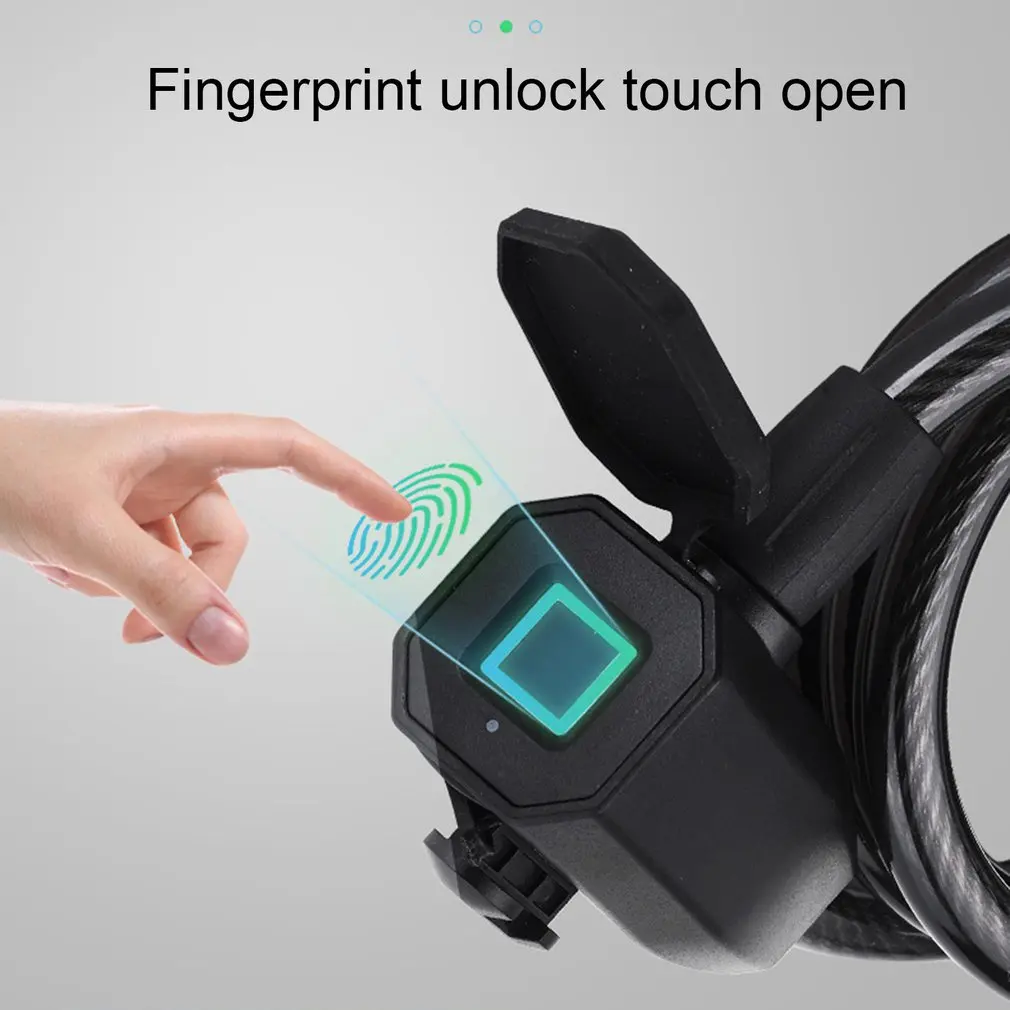 Bicycle Lock Keyless Waterproof Theft Steel Cable Fingerprint Lock USB Charge IP65 Bike Fingerprint Locks Bike Accessories
Bicycle Lock Keyless Waterproof Theft Steel Cable Fingerprint Lock USB Charge IP65 Bike Fingerprint Locks Bike Accessories