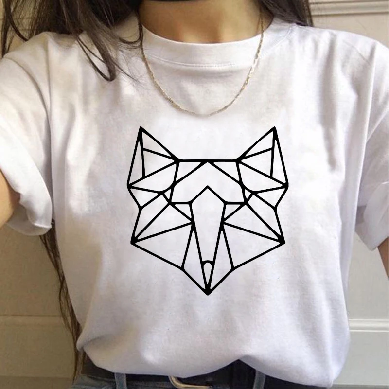 Geometric animals printed t shirt women Casual Tops Tee camiseta mujer printing Women‘s T-Shirt Harajuku Short sleeve T-Shirt
Geometric animals printed t shirt women Casual Tops Tee camiseta mujer printing Women‘s T-Shirt Harajuku Short sleeve T-Shirt