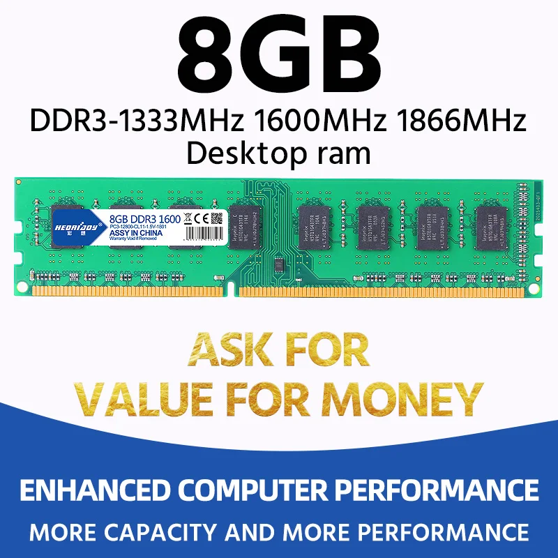 ОЗУ Heoriady DDR3 8 ГБ 1600 МГц 2 4 Гб 1333 1066 опции - купить по выгодной цене |