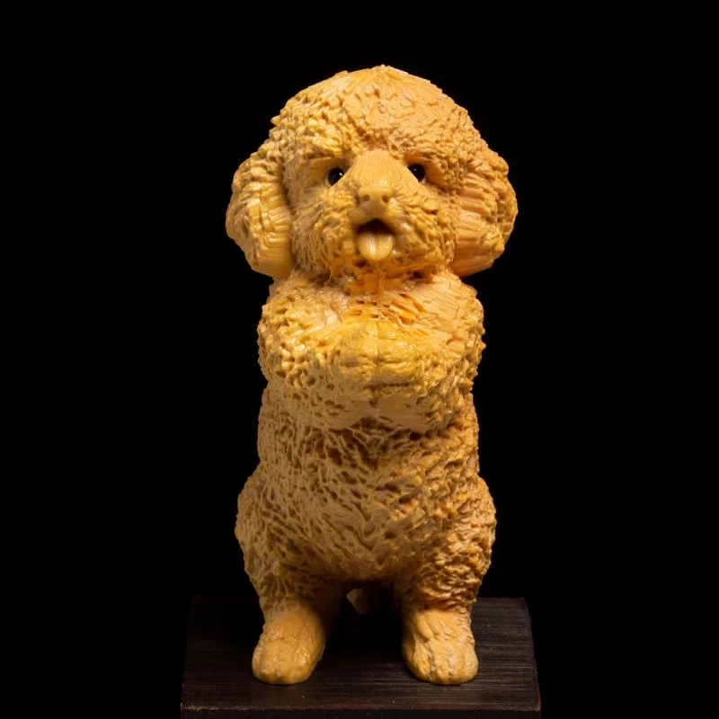 Teddy Dog Statue Boxwood Carving Crafts Wood Carving Lucky Wealth Feng Shui Home Decoration Car Decoration
Teddy Dog Statue Boxwood Carving Crafts Wood Carving Lucky Wealth Feng Shui Home Decoration Car Decoration