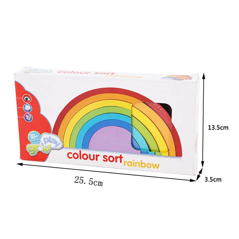 Hot Arch Rainbow Circle Building Blocks Kids Wood Stacker Toy Game Baby Montessori Educational Wooden Toys for Children Gifts
Hot Arch Rainbow Circle Building Blocks Kids Wood Stacker Toy Game Baby Montessori Educational Wooden Toys for Children Gifts