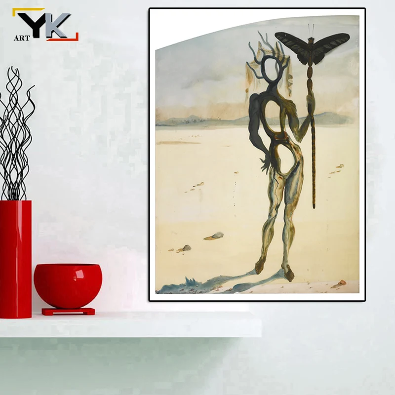 Salvador Dali абстрактная витая картина маслом на холсте плакаты и принты куадросы