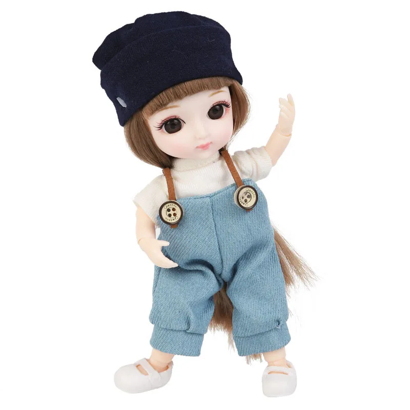 New Arrival 13 Moveable Jointed 16cm Dolls 1/12 Bjd Doll Dress Up with Clothes Shoes Glasses Dolls Toy for Girls Gift
New Arrival 13 Moveable Jointed 16cm Dolls 1/12 Bjd Doll Dress Up with Clothes Shoes Glasses Dolls Toy for Girls Gift