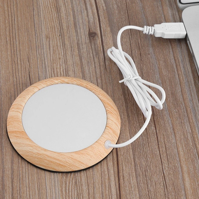 Wood Grain Cup Warmer Heat Beverage Mug Mat USB Keep Drink Heater Mugs Coaster A0NC
Wood Grain Cup Warmer Heat Beverage Mug Mat USB Keep Drink Heater Mugs Coaster A0NC
