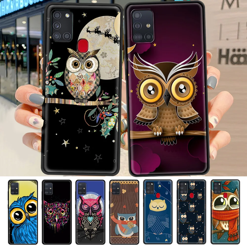 Black Case For Samsung Galaxy A51 A71 A21s A31 A12 A52 A32 5G A22 A72 A02s Soft Edge Phone Bumper Cover Animal Cute Cartoon Owl
Black Case For Samsung Galaxy A51 A71 A21s A31 A12 A52 A32 5G A22 A72 A02s Soft Edge Phone Bumper Cover Animal Cute Cartoon Owl
