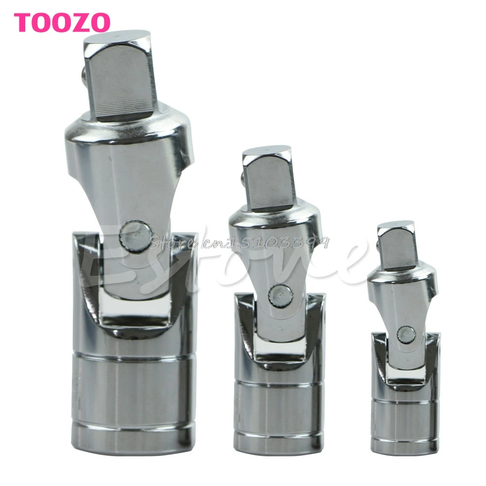 Universal Joint Set 1/4" 3/8" 1/2" Ratchet Angle Extension Bar Socket Adapter Drop Ship
Universal Joint Set 1/4" 3/8" 1/2" Ratchet Angle Extension Bar Socket Adapter Drop Ship