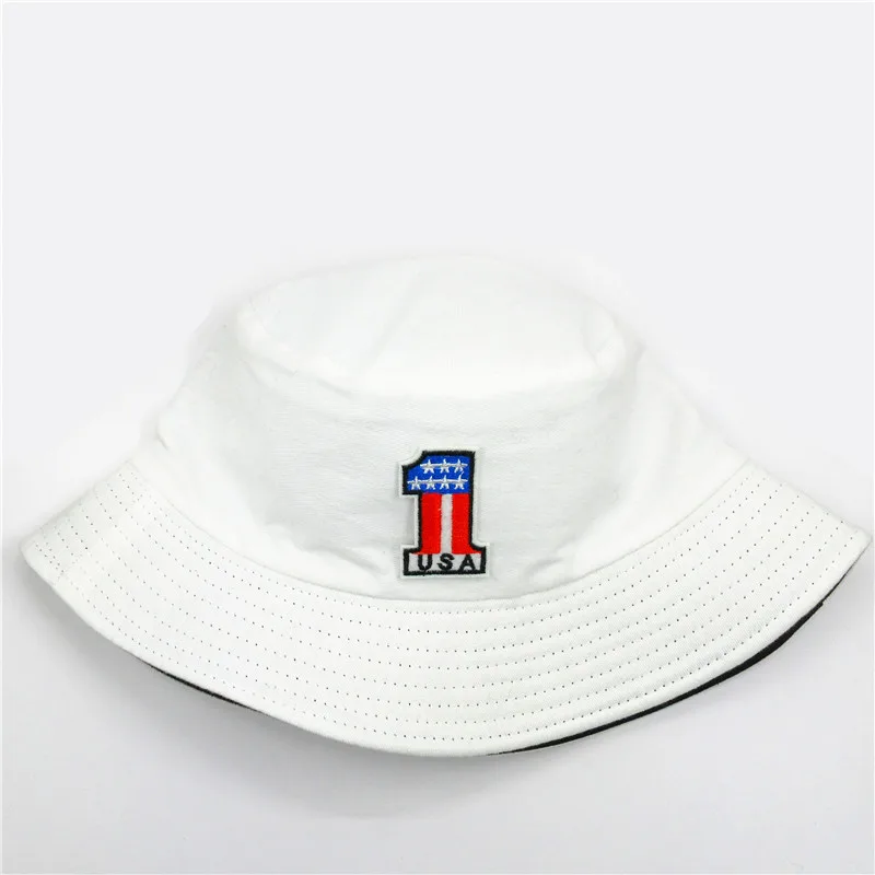 American 1 embroidery cotton Bucket Hat Fisherman Hat outdoor travel hat Sun Cap Hats for kid men Women 65
American 1 embroidery cotton Bucket Hat Fisherman Hat outdoor travel hat Sun Cap Hats for kid men Women 65