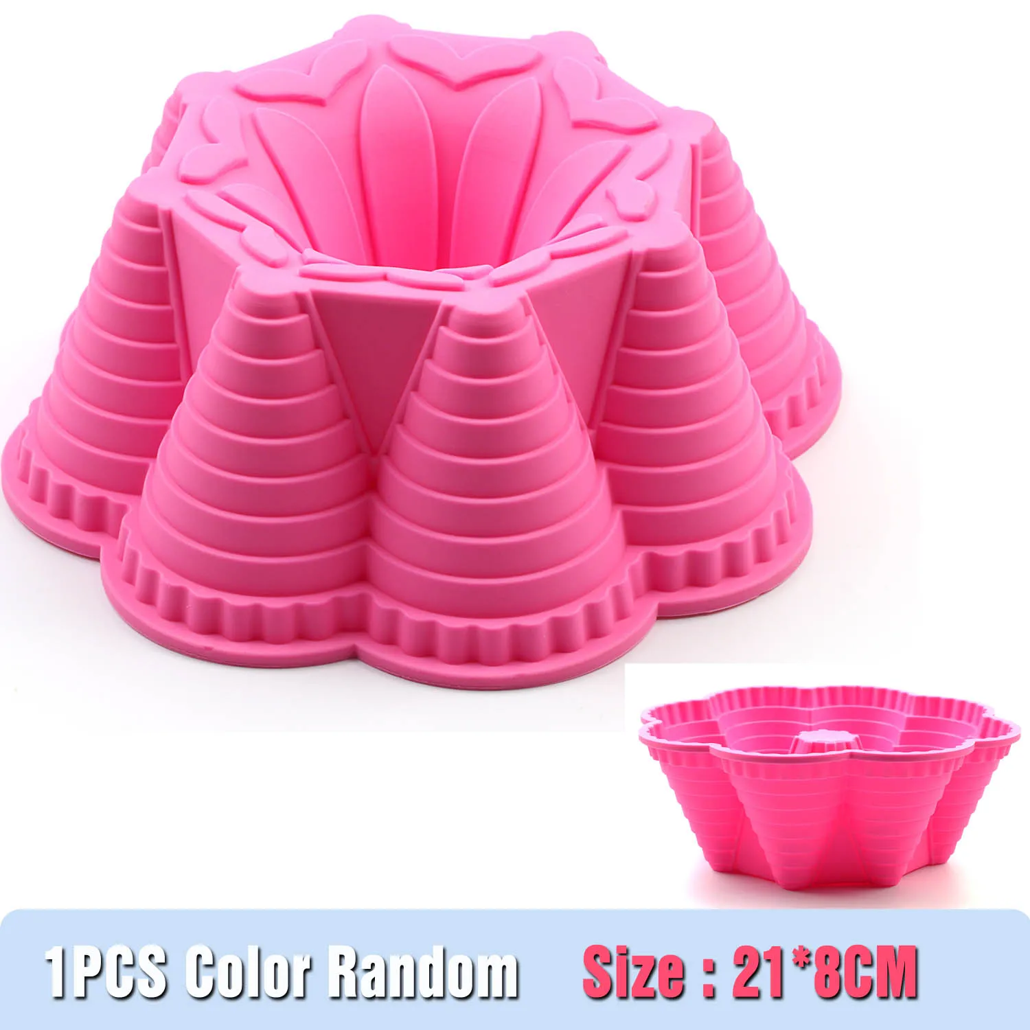 Silicone Cake Mold Large flower cake pan,dessert baking mold Food grade silicone mold Non-stick, for Birthday party bread,cake
Silicone Cake Mold Large flower cake pan,dessert baking mold Food grade silicone mold Non-stick, for Birthday party bread,cake