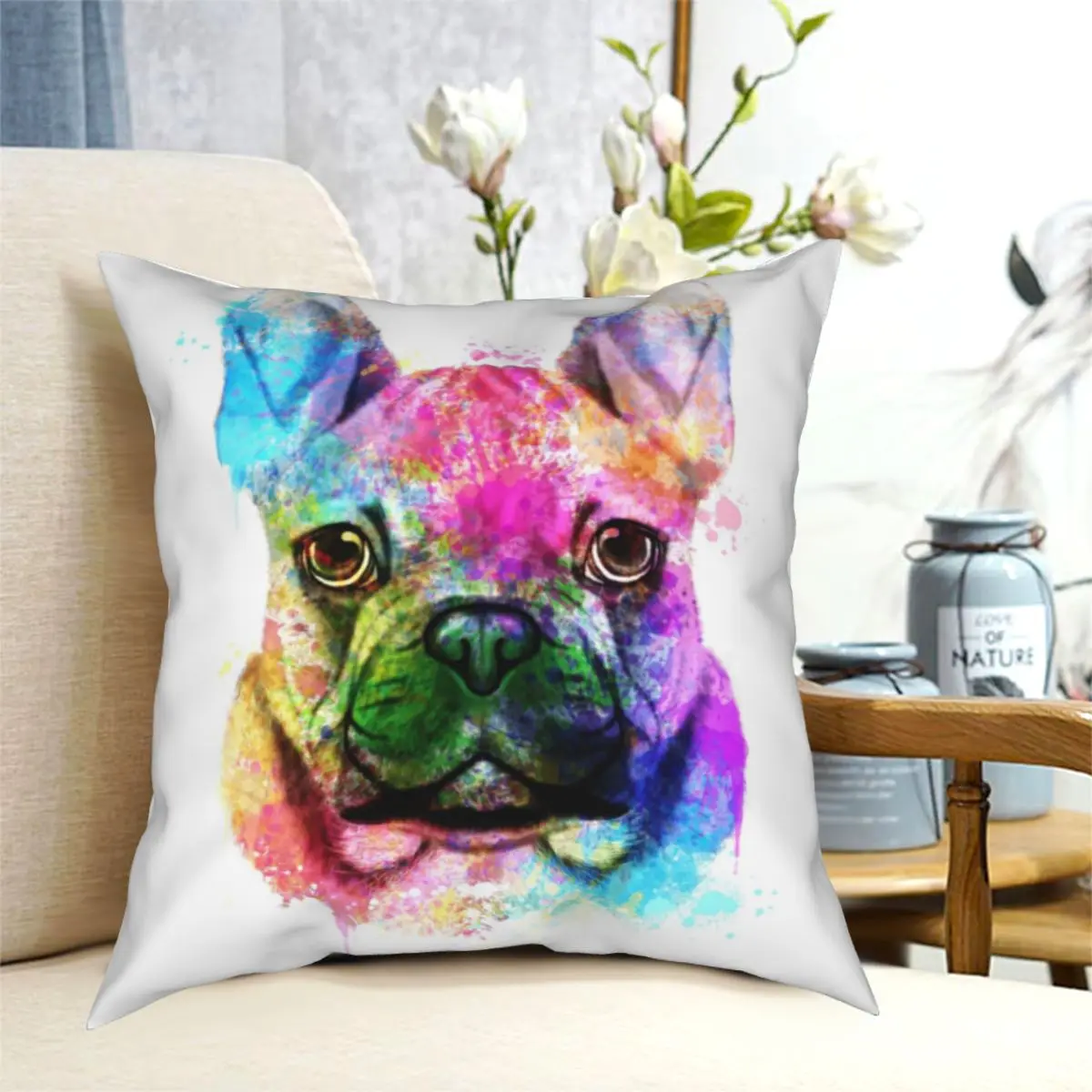 French Bulldog Watercolor Painting Portrait Pillowcase Printing Polyester Cushion Cover Gift Pillow Case Cover Home 40*40cm
French Bulldog Watercolor Painting Portrait Pillowcase Printing Polyester Cushion Cover Gift Pillow Case Cover Home 40*40cm