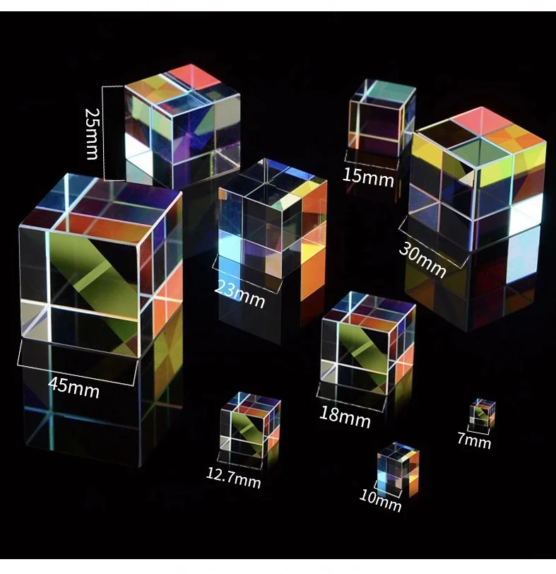 Color Cube Prism 40*40*40mm Optical Glass Color Cube Prism RGB Dispersion Prism Light Spectrum Educational
Color Cube Prism 40*40*40mm Optical Glass Color Cube Prism RGB Dispersion Prism Light Spectrum Educational