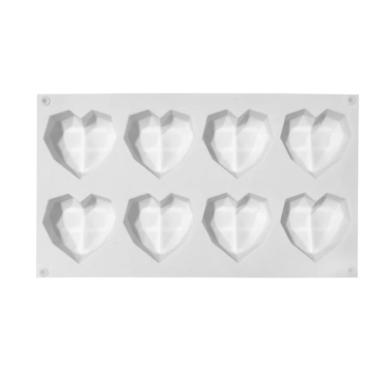 8 Cavity Heart Shaped Silicone Chocolate Ice Cube Mold for Candy Muffin Baking Tool Mousse Dessert Cake Decorating
8 Cavity Heart Shaped Silicone Chocolate Ice Cube Mold for Candy Muffin Baking Tool Mousse Dessert Cake Decorating