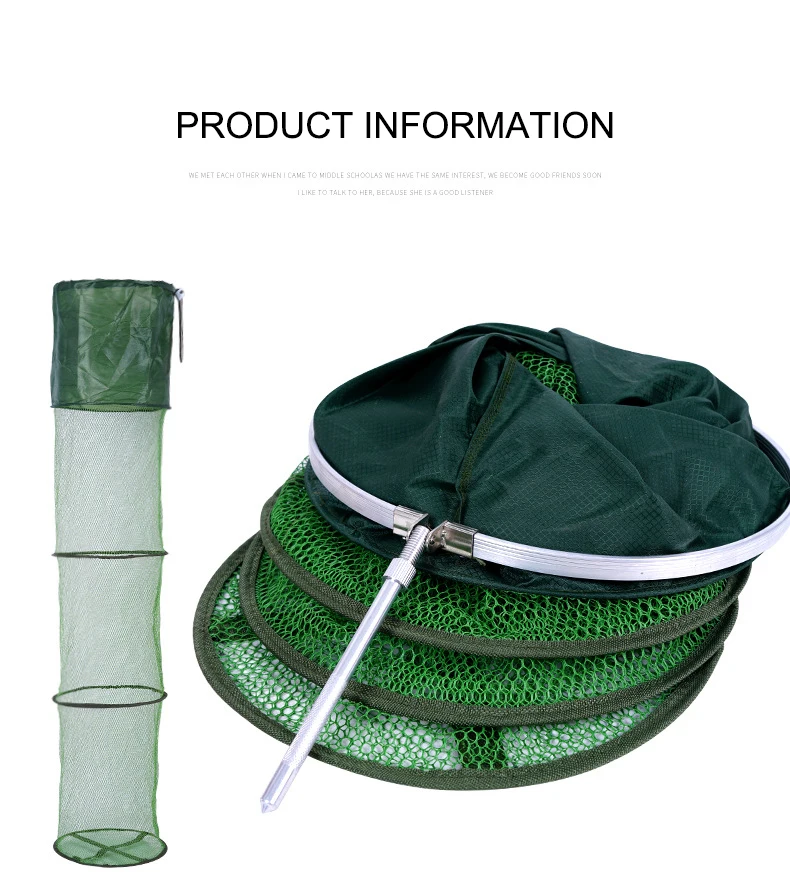 Fishing Net Folding Telescoping Quick-drying Nylon Mesh Fishing Basket Dip Nets Fyke Net Shrimp Cage Outdoor Fishing Tackle Gear
Fishing Net Folding Telescoping Quick-drying Nylon Mesh Fishing Basket Dip Nets Fyke Net Shrimp Cage Outdoor Fishing Tackle Gear