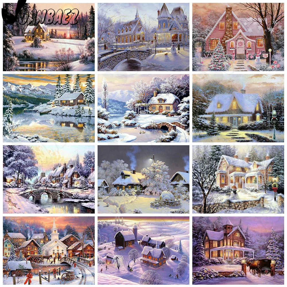 Diamond Painting Abstract Snow Scene 5D Diy Wall Art House Building Diamond Embroidery Inlaid Home Room Decoration Accessories
Diamond Painting Abstract Snow Scene 5D Diy Wall Art House Building Diamond Embroidery Inlaid Home Room Decoration Accessories