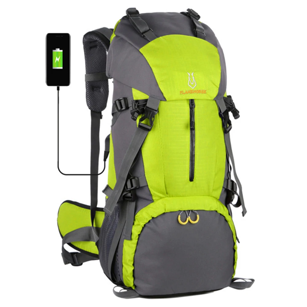 New FLAMEHORSE Men/Women Backpack 60L Waterproof Bag Water-resistant Camping Backpack with USB Charging Port for Outdoor Camping
New FLAMEHORSE Men/Women Backpack 60L Waterproof Bag Water-resistant Camping Backpack with USB Charging Port for Outdoor Camping
