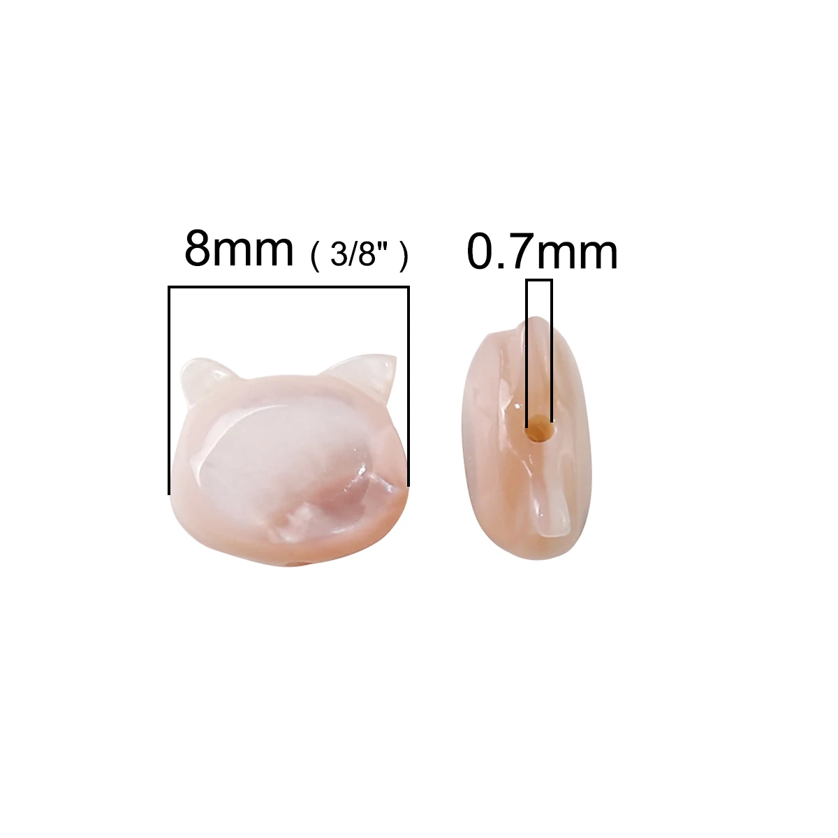 DoreenBeads Natural Shell Loose Beads Cat Animal DIY Jewelry Finding About 8mm( 3/8") x 7mm( 2/8"), Hole:Approx 0.7mm, 1 Piece
DoreenBeads Natural Shell Loose Beads Cat Animal DIY Jewelry Finding About 8mm( 3/8") x 7mm( 2/8"), Hole:Approx 0.7mm, 1 Piece