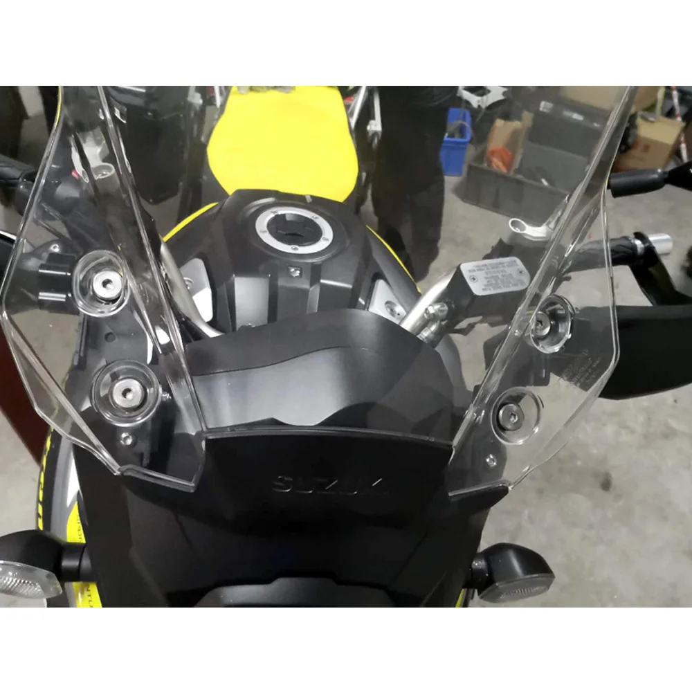 For Suzuki Vstrom DL 1000 2017-2019 Windshield Support Holder Windscreen Strengthen Bracket Adjusters Airflow Adjustable Kits
For Suzuki Vstrom DL 1000 2017-2019 Windshield Support Holder Windscreen Strengthen Bracket Adjusters Airflow Adjustable Kits