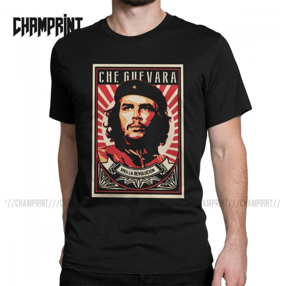 Футболка Che Guevara мужская с коротким рукавом Повседневная рубашка из чистого