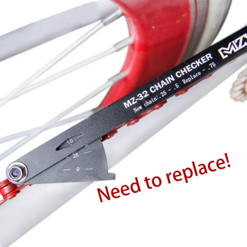 Multi-functional Bike Chain Checker Wear Indicator Measuring Instrument Gauge Repair Checker Road Bicycle Accessories
Multi-functional Bike Chain Checker Wear Indicator Measuring Instrument Gauge Repair Checker Road Bicycle Accessories