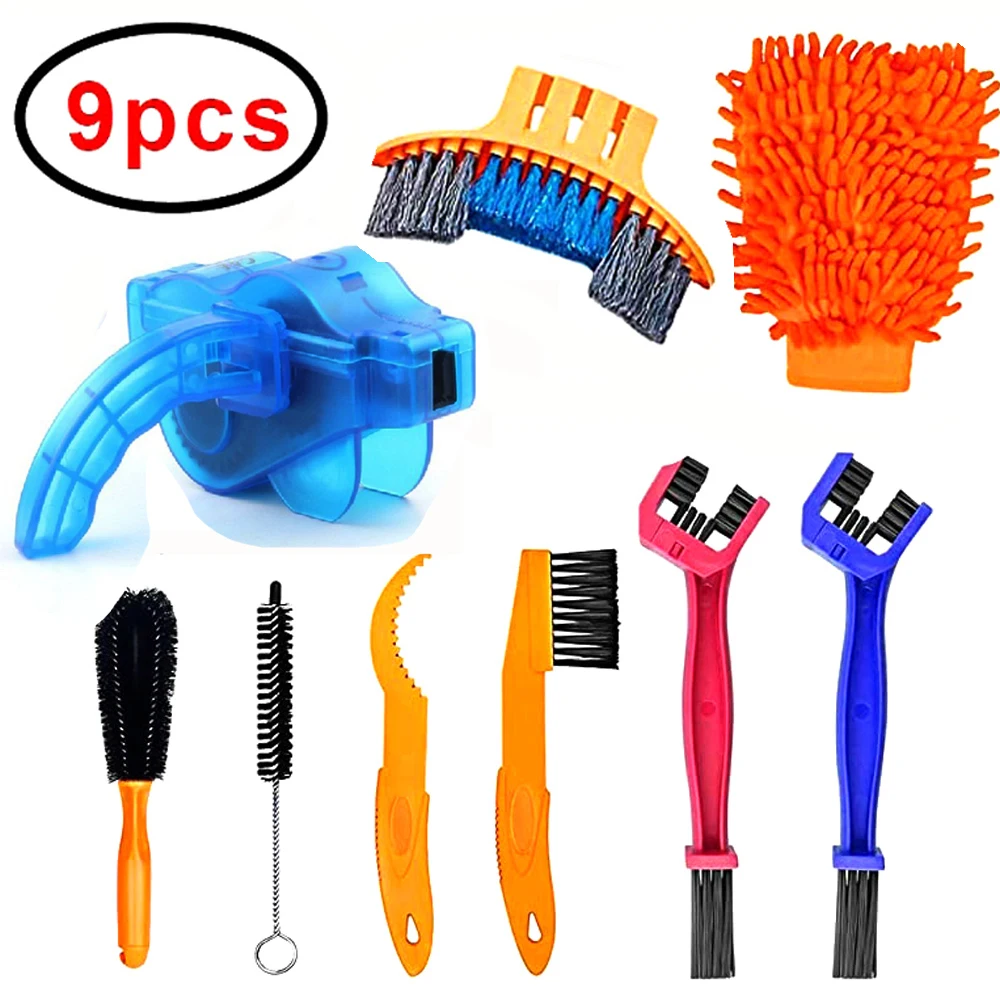 Bike Chain Cleaner Clean Machine Brushes Cycling Cleaning Kit Bicycle Brush Maintenance Tool for Mountain, Road, City, BMX
Bike Chain Cleaner Clean Machine Brushes Cycling Cleaning Kit Bicycle Brush Maintenance Tool for Mountain, Road, City, BMX