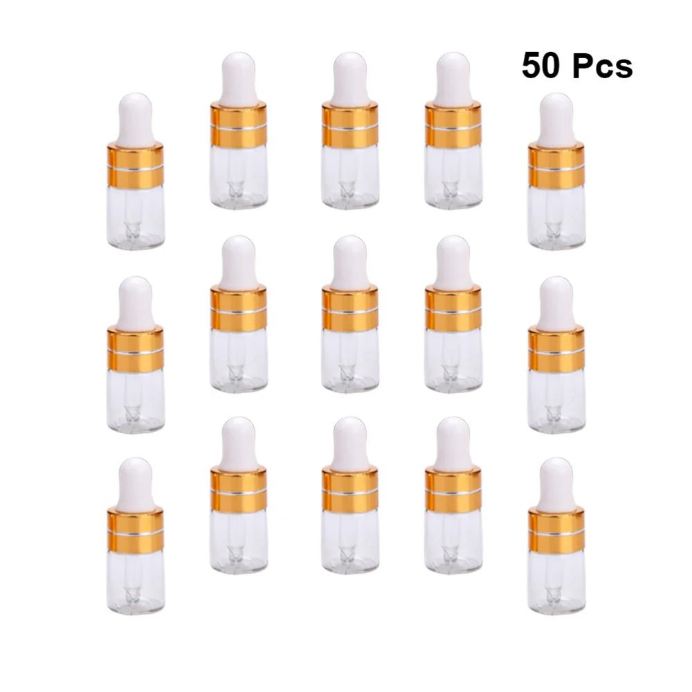 50Pcs 2ml Small Glass Dropper Bottle Essential Oil Subpackaging Bottle Refillable Dropper Bottle
50Pcs 2ml Small Glass Dropper Bottle Essential Oil Subpackaging Bottle Refillable Dropper Bottle