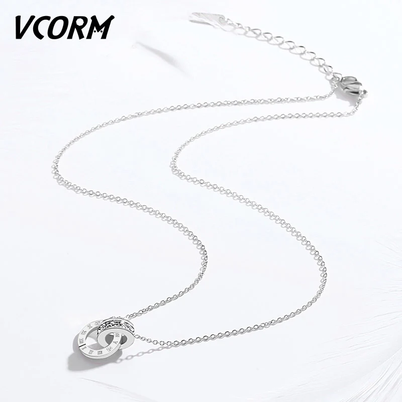 VCORM Fashion Cute Crystal Roman Numeral Silver Color Necklace For Women Charm Bohemian Rhinestone Zircon Gold Necklace Jewelry
VCORM Fashion Cute Crystal Roman Numeral Silver Color Necklace For Women Charm Bohemian Rhinestone Zircon Gold Necklace Jewelry