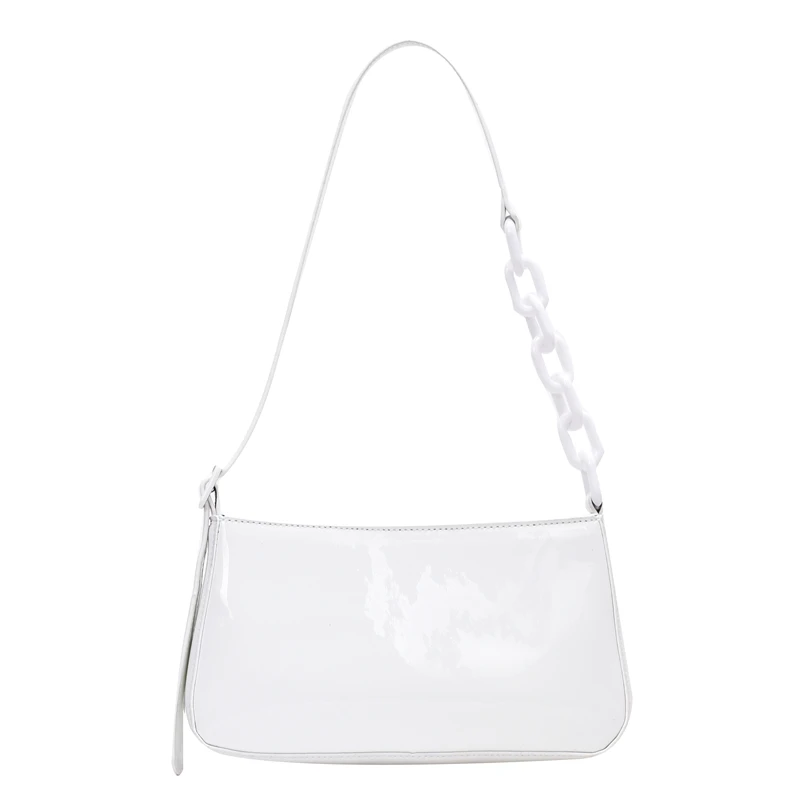 Jin Mantang Patent Leather Small Armpit Bag For Women 2021 Luxury Simple Chain Design Shoulder Handbags Female Travel Hand Bag
Jin Mantang Patent Leather Small Armpit Bag For Women 2021 Luxury Simple Chain Design Shoulder Handbags Female Travel Hand Bag