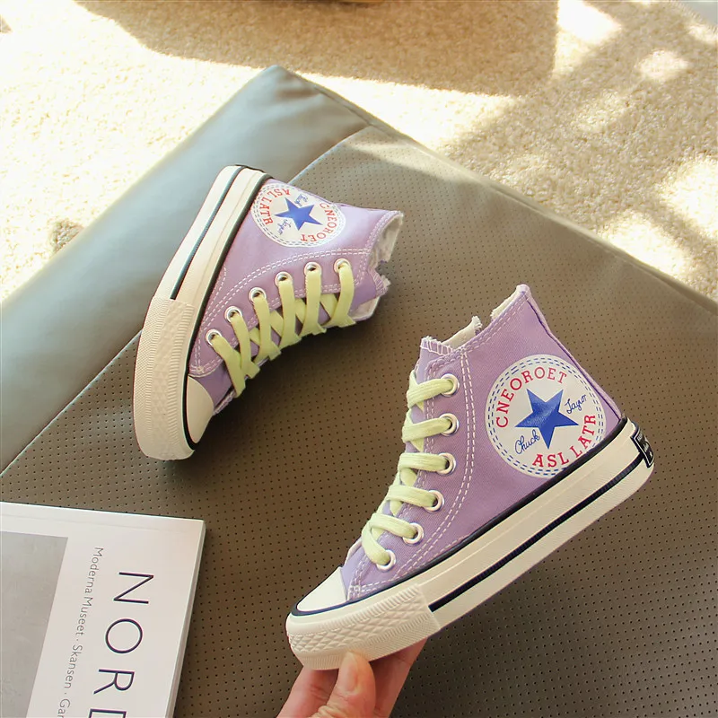 Children Canvas Shoes Fashion Girls Shoes Spring 2021 New Boys High Top Shoes Soft Sole Cloth Shoes Casual All-match White Shoes
Children Canvas Shoes Fashion Girls Shoes Spring 2021 New Boys High Top Shoes Soft Sole Cloth Shoes Casual All-match White Shoes
