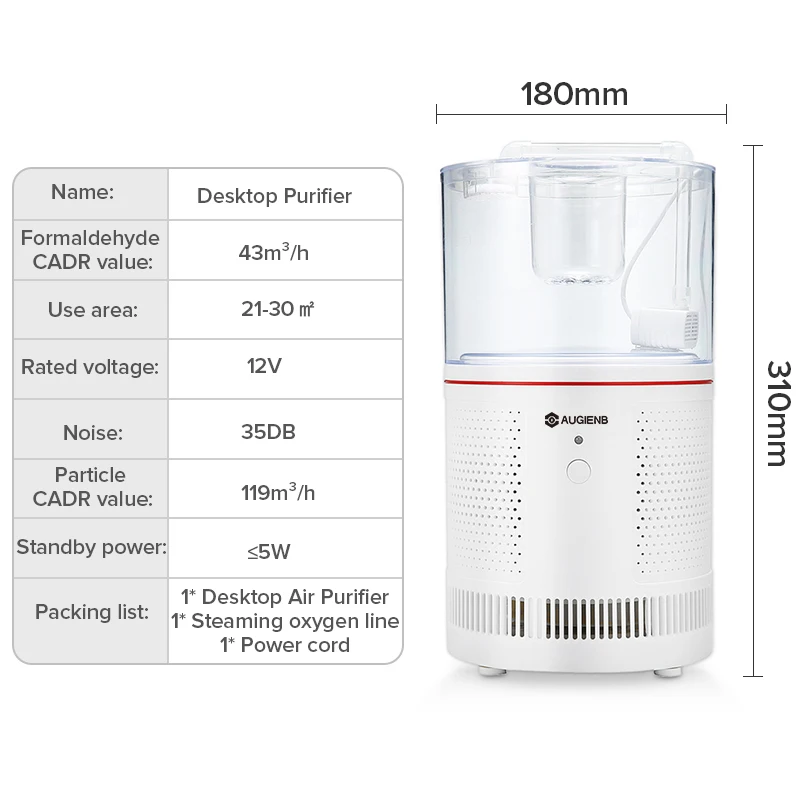 AUGIENB Air Purifier with HEPA Filters Air Cleaner and Night Light Fish Tank For Home Compact Desktop Fresh Purifiers Filtration
AUGIENB Air Purifier with HEPA Filters Air Cleaner and Night Light Fish Tank For Home Compact Desktop Fresh Purifiers Filtration