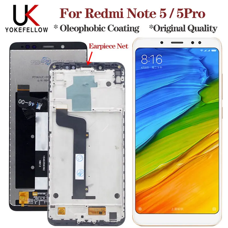 ЖК дисплей 5 99 дюйма для Xiaomi Redmi Note сенсорный экран с рамкой Pro сменный