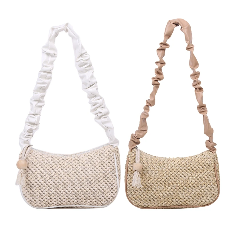 Ретро Тканые женские сумки через плечо для отдыха, Пляжная квадратная сумка-мессенджер для девочек 
Ретро Тканые женские сумки через плечо для отдыха, Пляжная квадратная сумка-мессенджер для девочек