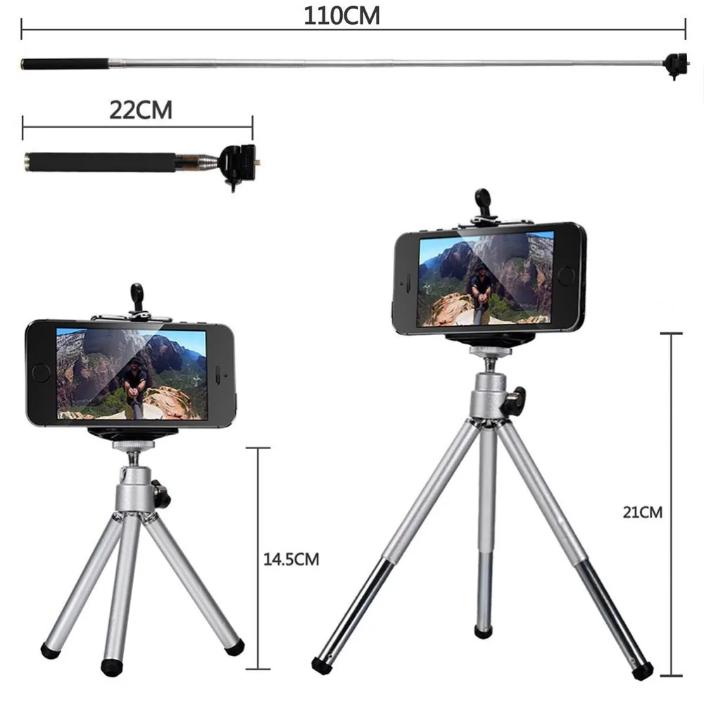 1 Set of 10 in 1 Cellphone Telescope Lens Telephoto External Smartphone Camera Lens Phone Tripod Black (12X)
1 Set of 10 in 1 Cellphone Telescope Lens Telephoto External Smartphone Camera Lens Phone Tripod Black (12X)
