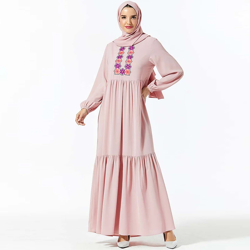 

Abaya Dubai Hijab Muslim Dress Women Islam Caftan Kaftan Robe Arabic Abayas Islamic Clothing Turkish Dresses Baju Muslim Wanita