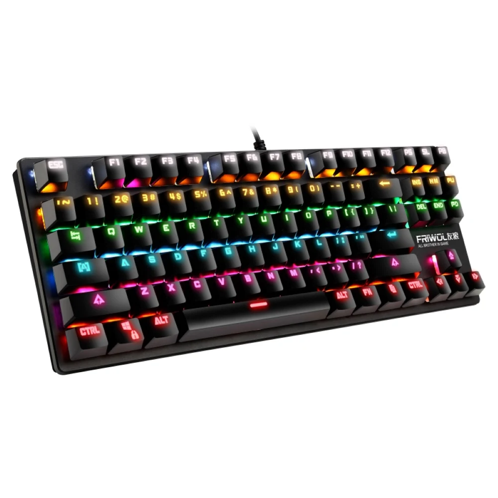 

Wired Mechanical Keyboard G50 Wired Green Axis Colorful RGB Light Gaming Mechanical Keyboard for Computers Gaming Keyboard